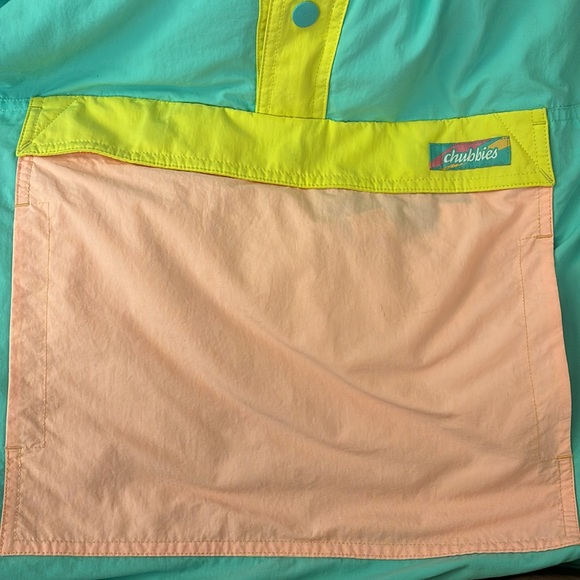 Chubbies Men’s Multicolored Reversible Pullover Sherpa Fleece Anorak - Medium - Picture 6 of 7